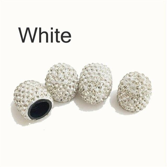 4 Pcs Crystal Car Tire Valve Caps - Eluxe Creations