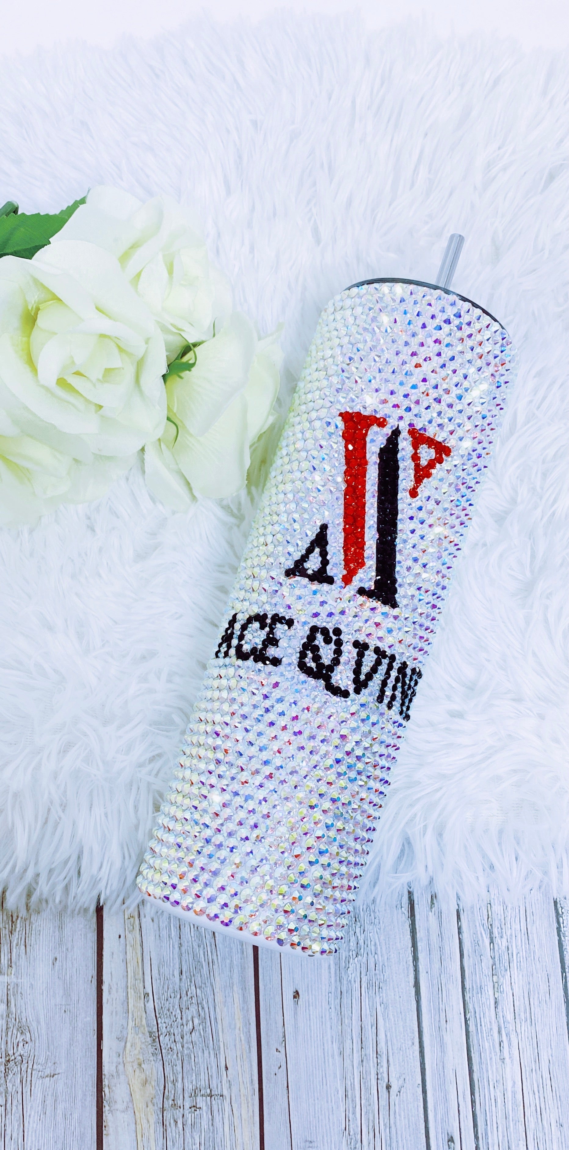 Bling White Rhinestones Tumbler Wrap Graphic by Digital Nest Egg · Creative  Fabrica