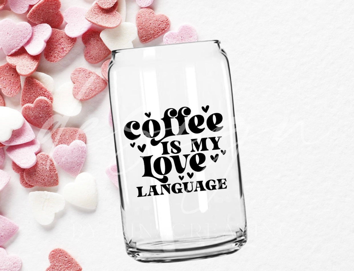 Coffee/Retro Vibes Beer Glass - Eluxe Creations