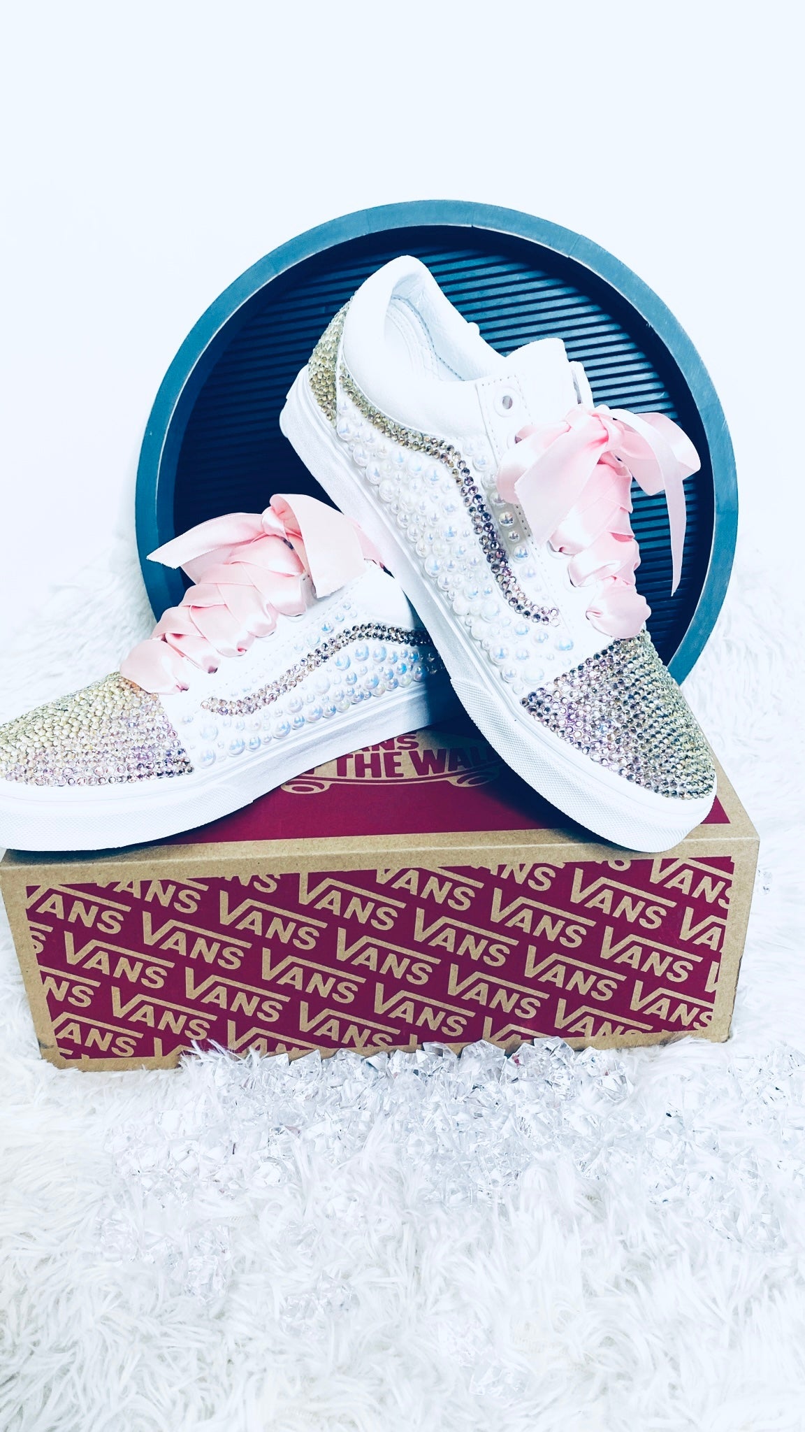 Personalized Rhinestone Skater Sneakers