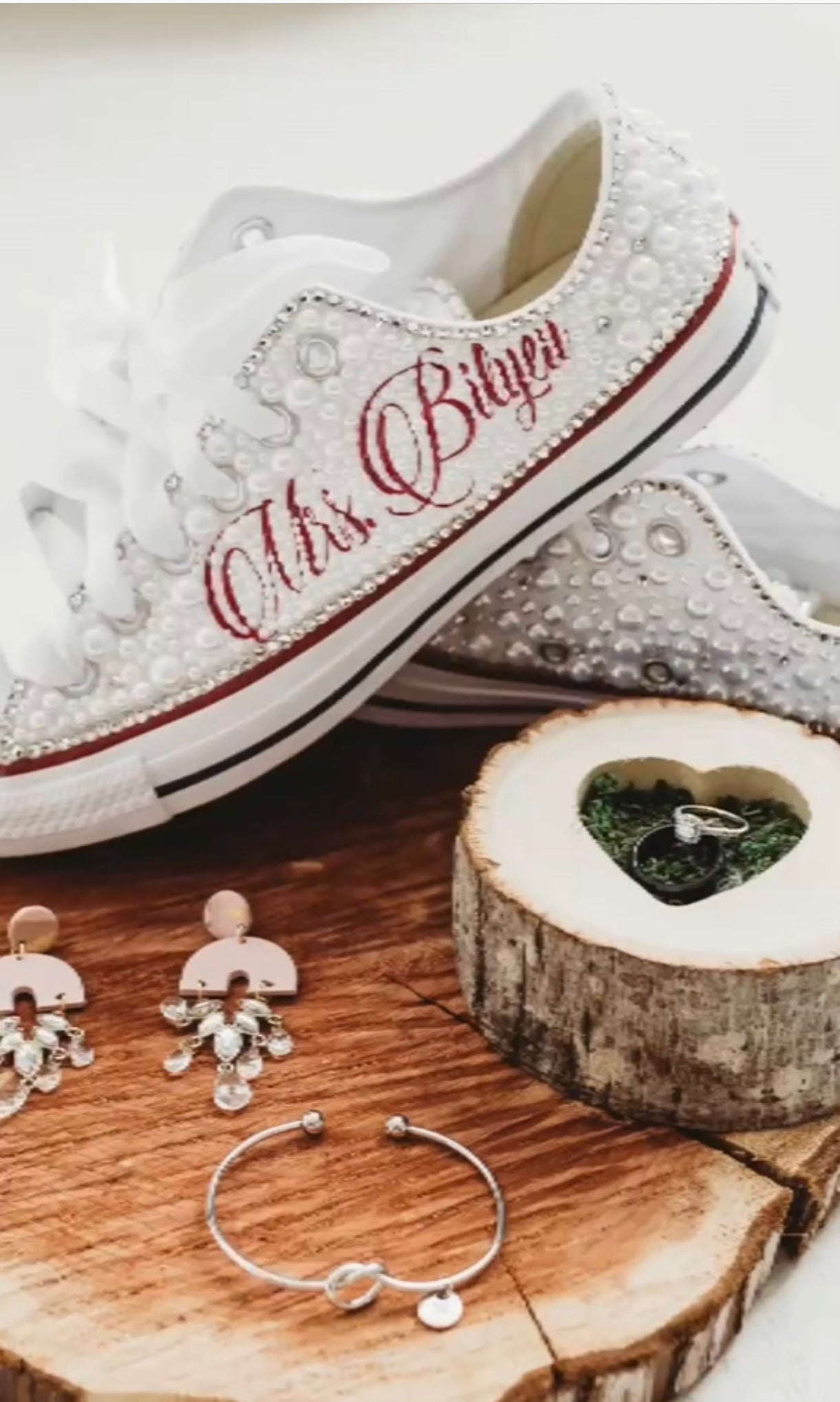Personalized Rhinestone Sneakers