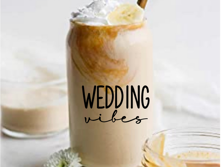 Wedding Coffee/Beer Glass - Eluxe Creations