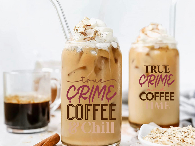 True Crime Coffee/ Beer Glass - Blooming Nuptials