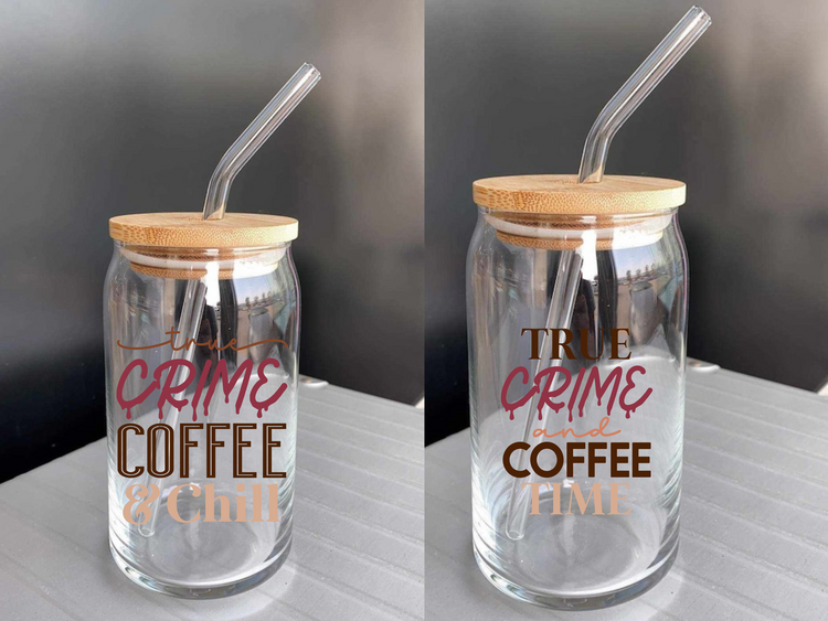 True Crime Coffee/ Beer Glass - Blooming Nuptials