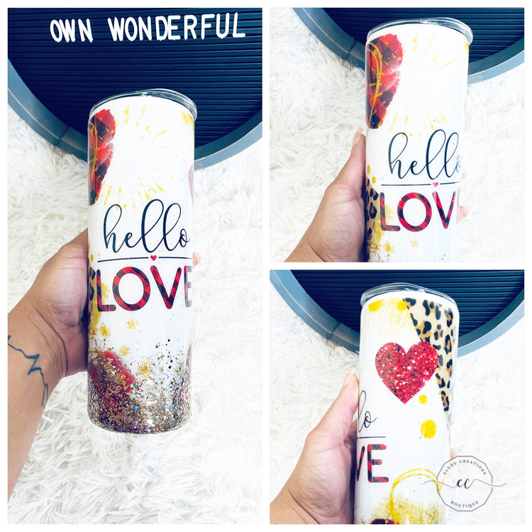 Hello LOVE Tumbler - Eluxe Creations