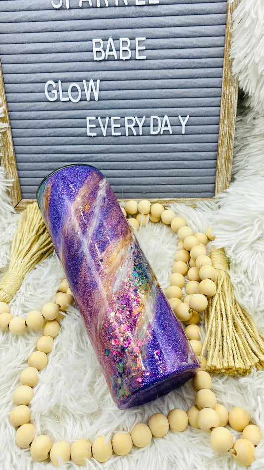 Purple Rain Milky Way Tumbler - Eluxe Creations