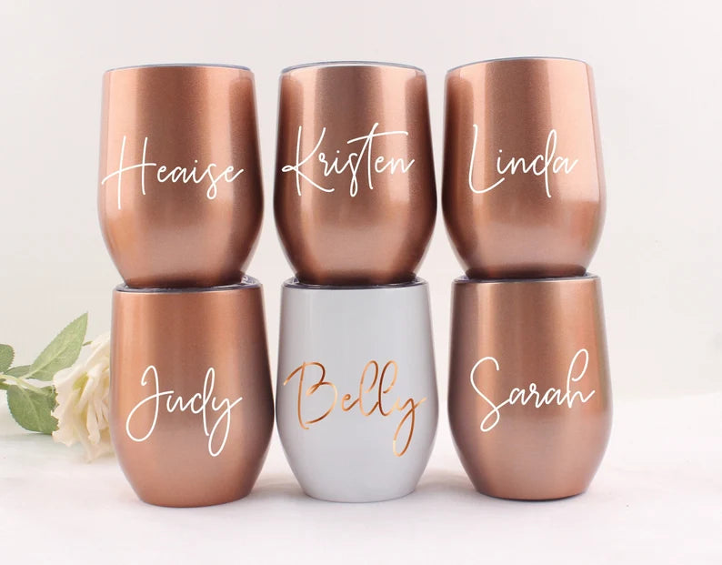 Personalized Wine Tumbler Favors